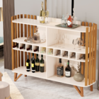 Bancada Aparador Ripado Com Adega Tours Pérola Nature