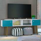 Bancada/aparador Sensação - Móveis Albatroz - Branco / Oceano