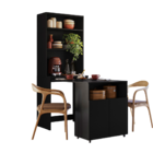 Bancada Armário Cantinho Do Café Dueto - Preto/preto