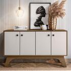 Bancada Atenas 4 Portas Imbuia Off White