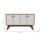 Bancada Atenas 4 Portas Imbuia Off White