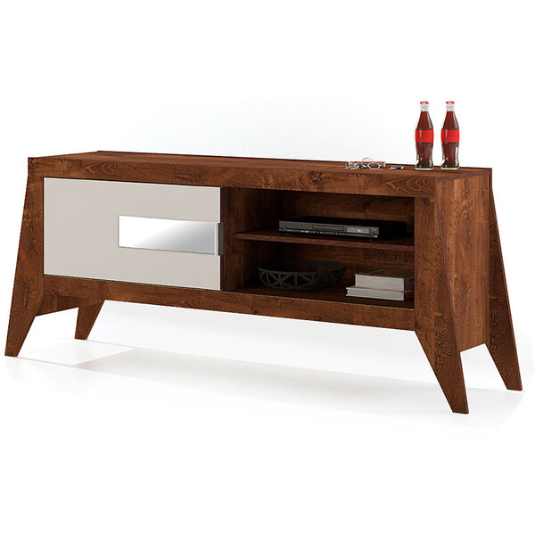 Bancada Avila C/ Painel Faro Rústico – Dj Móveis - Rustico Ma