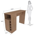 Bancada Balcão Bistrô Para Cozinha Gourmet 1 Porta 2 Nichos C