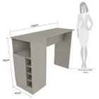 Bancada Balcão Bistrô Para Cozinha Gourmet 1 Porta 2 Nichos C