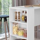 Bancada Balcão Gourmet Mesa Cozinha Multiuso Branca - Sem Por