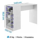 Bancada Balcão Gourmet Mesa Cozinha Multiuso Marrom