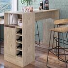Bancada Balcão Gourmet Mesa Cozinha Multiuso Marrom