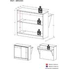 Bancada Balcão/mesa Cozinha Bélgica Multimóveis Br5484 Preto