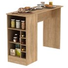 Bancada Balcão Mesa Cozinha Gourmet Fellicci Carvalho