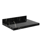 Bancada Banheiro Porcelanato 60 C/ Cuba E Prateleira Preto