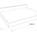 Bancada Banheiro Porcelanato 60 C/ Cuba E Prateleira Preto