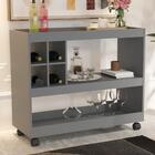 Bancada Bar Omaha Ônix Com Rodízios