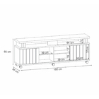 Bancada Briz 1.8 Off White / Nature - Hb Móveis