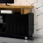 Bancada Briz 1.8 Preto / Nature - Hb Móveis