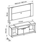 Bancada Caemmun Oscar Com Painel Extensível Em Mdp