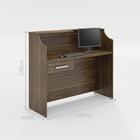 Bancada Caixa Recepção Marrom