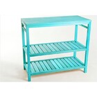 Bancada Com 02 Toalheiros Aquiles Stain Azul - Mão   Formão