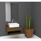 Bancada com Nicho para Cuba de Apoio 30x60x45cm Versati Ventur Sensea