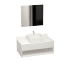 Bancada com Nicho para Cuba de Apoio 30x80x45cm Branco Venturi