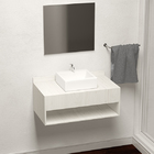 Bancada com Nicho para Cuba de Apoio 30x80x45cm Rosselli Sensea