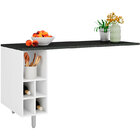 Bancada Com Nicho Evidence - Poliman - Branco