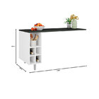 Bancada Com Nicho Evidence - Poliman - Branco