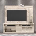 Bancada Com Painel Frizz Para Tv 65 Polegadas Calacata/off Wh