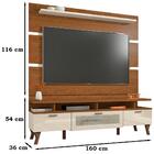 Bancada Com Painel Tv 65 E Cristaleira Mbl