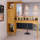 Bancada Cozinha Adega Com Prateleira Web Mel Pérola Primus