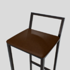 Bancada Cozinha Balcão Gourmet 120cm Preto Com 2 Banqueta Est