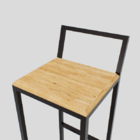 Bancada Cozinha Balcão Gourmet 120cm Vidro Com 2 Banquetas Pi