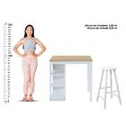 Bancada Cozinha Ditália + 2 Banquetas + Iluminação Cd-1022