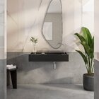 Bancada Cuba Esculpida De Porcelanato Para Banheiro Alto Padr