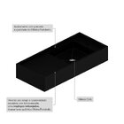 Bancada Cuba Esculpida De Porcelanato Para Banheiro Alto Padr