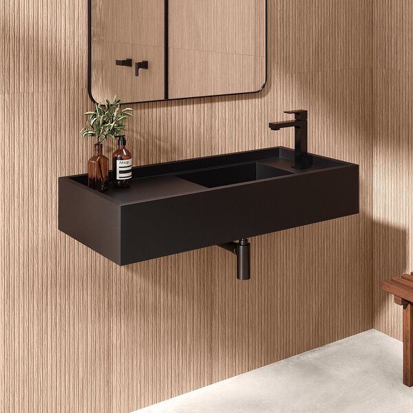 Bancada Cuba Esculpida De Porcelanato Para Banheiro Alto Padr