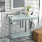 Bancada de Banheiro com cuba 68x62x45cm Incolor Guadalajara Sensea