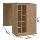 Bancada De Cozinha 1 Porta 100% Mdf Wood Co9000 - Decibal