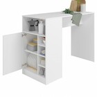 Bancada De Cozinha 1 Porta 4 Prateleira Branco Bmu 58 - Brv M