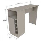 Bancada De Cozinha 1 Porta Com Adega Cinza - Fellici