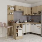 Bancada De Cozinha 1 Porta Paola Delmarco Móveis Pátina/branc