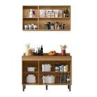 Bancada De Cozinha 3 Portas Nature Off White Gabriela Peterne