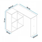 Bancada De Cozinha 4 Nichos Branco Bmu 142 - Brv Móveis