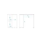 Bancada De Cozinha 4 Nichos Branco Bmu 142 - Brv Móveis