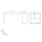 Bancada De Cozinha 4 Nichos Castanho Bmu 193 - Brv Móveis