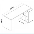 Bancada De Cozinha 4 Nichos Castanho Bmu 193 - Brv Móveis