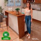 Bancada De Cozinha Auris 2 Portas 3 Gavetas 100% Mdf Canela/o