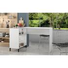 Bancada De Cozinha Com Nichos Multimóveis Cr20053 Branca