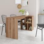 Bancada De Cozinha Com Nichos Multimóveis Cr20053 Castanho