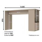 Bancada De Cozinha Connect 1 Porta 100% Mdf Cristal - Henn