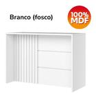 Bancada De Cozinha Ilha Gourmet Com Ripado Branco Hp -  Henn